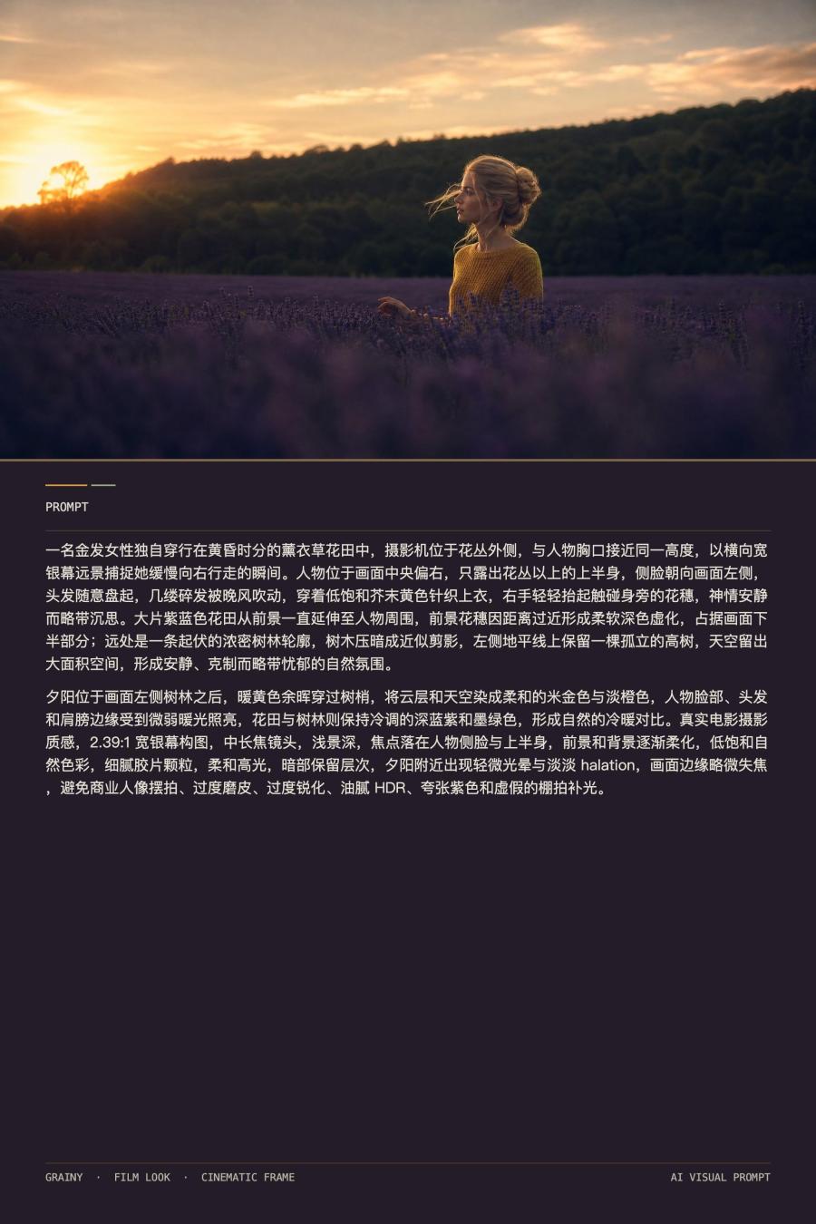 AI 生图缺少的不是细节，而是叙事…试着让 ai 认识理解镜头构图以及情绪。
或许也可以整体自己的一套创作方式。
#电影感 #AIGC #电影感skills #生图 #生图神器 图9