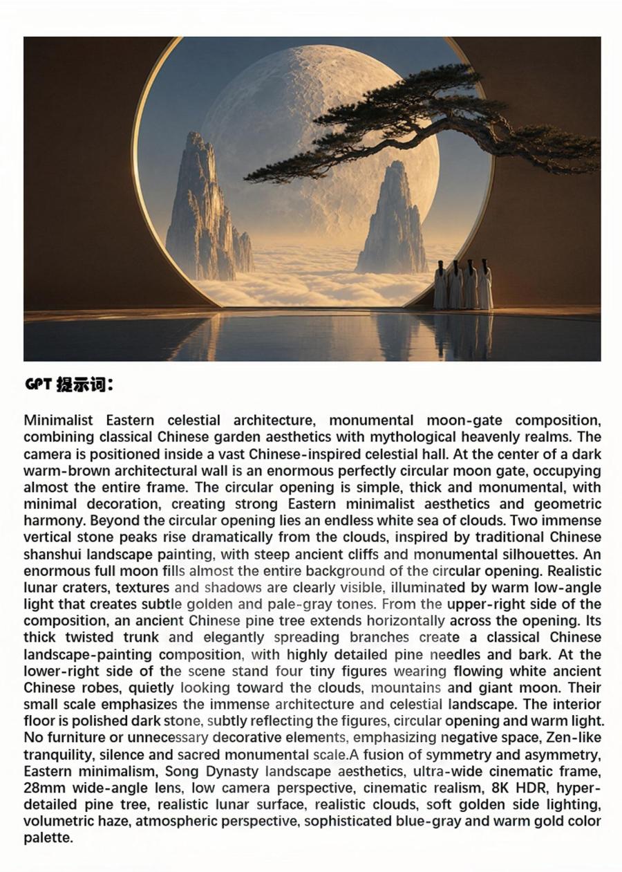 云上天宫月亮篇｜提示词拆解来啦🌙。 图4