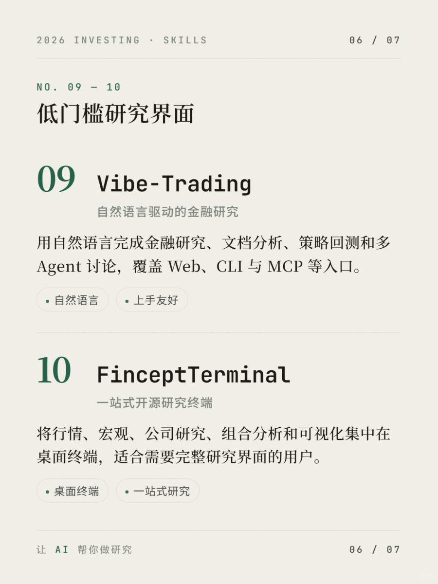 量化投资这 10 个 Skill我帮你整理明白了！ 图6